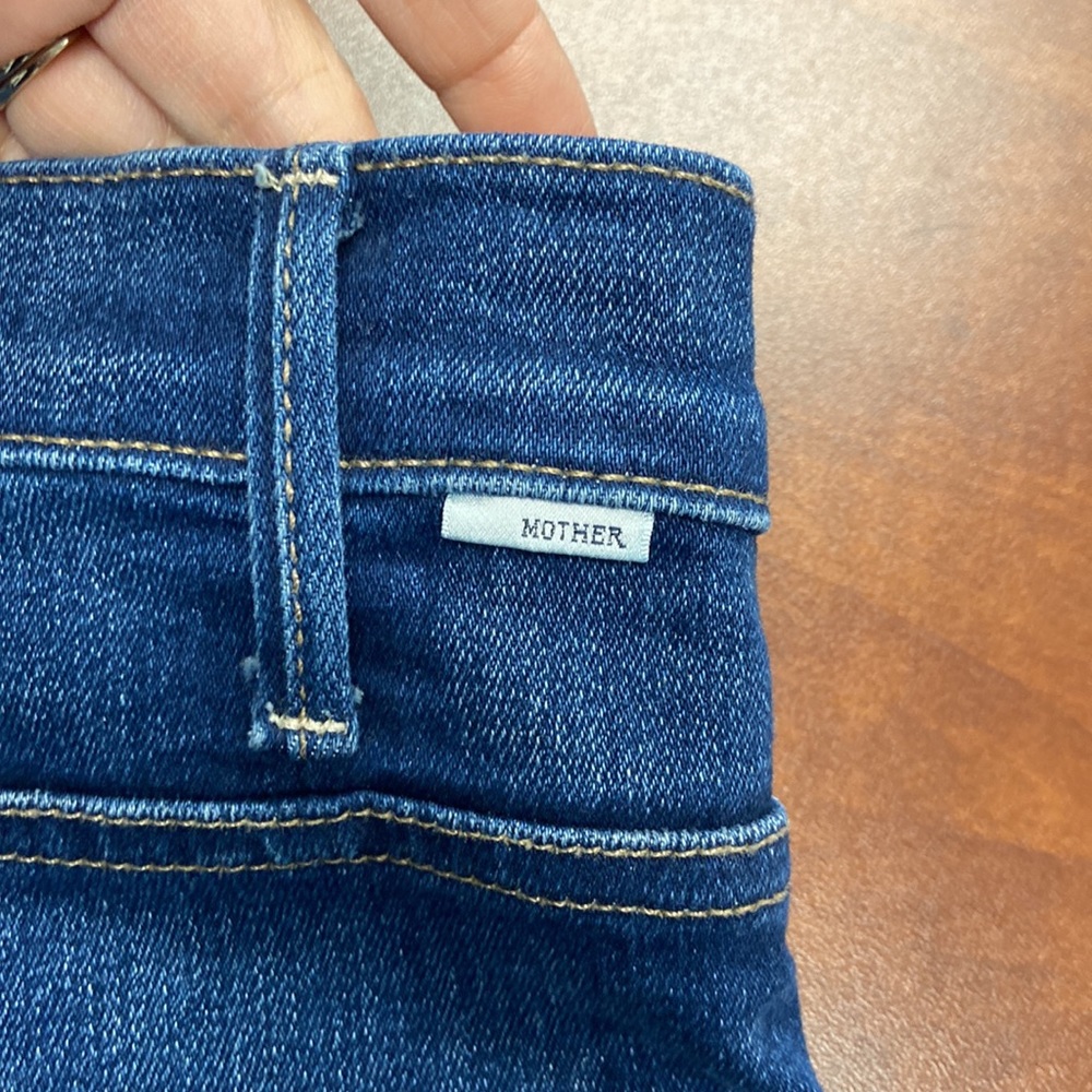 MOTHER Dark Blue Denim Jeans - Picture 8 of 14